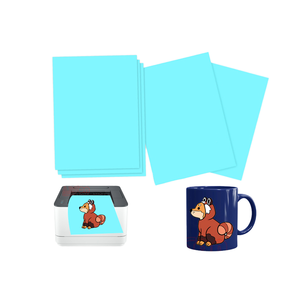 Carta per Decalcomanie a Trasferimento ad Acqua A.DSon con Design Personalizzato, Sfondo Blu, Stampa a Getto d'Inchiostro Laser, <span class=keywords><strong>Testo</strong></span> Bianco, per Scatole Cosmetiche, Formato A4 - Product Image 5