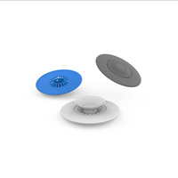 Bouchon de lavabo anti-fuite, bouchon de vidange anti-odeur en forme de fleur de prunier, couvercle de drain de sol à pression, moderne