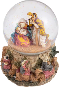 Bán Buôn Tùy Chỉnh Nhựa Lưu Niệm Công Giáo Nước Bóng Tôn Giáo Chúa Giáng Sinh Cảnh Âm Nhạc Giáng Sinh Mary Và Chúa Giêsu Tuyết Toàn Cầu - Product Image 2