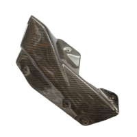 Kits de carénage de moto en fibre de carbone sèche à 100 % OEM Autoclave 3K, couvre-tuyau d'échappement pour CFMOTO 675SR-R