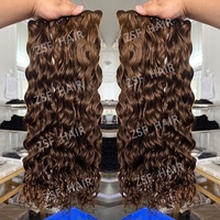 Lot de Cheveux Humains Bouclés Pixie 100% Naturels Vierges Alignés Cuticules Intactes, Extensions de Cheveux Humains Double Trame Faite à la Machine Style Pixie Birman