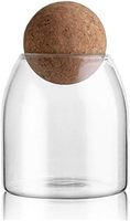 Bougies en verre borosilicate en forme de boule, uniques et mignonnes, très populaires, de luxe, 5oz, 8oz, 16oz, avec couvercle en liège.