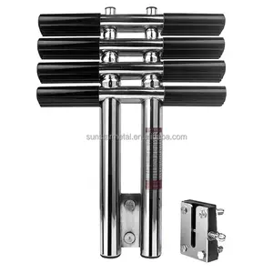 Stainless Steel Marine Telescopic Sport Ladder Boat Dual Vertical Dive Ladder