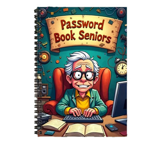 <span class=keywords><strong>Libro</strong></span> di Password a Caratteri Grandi per Anziani, Organizer a Spirale con Schede Alfabetiche, Diario di Facile Lettura e Regalo per Anziani - Product Image 5