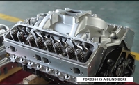 SBF V8 ford302 cleveland ford351 Windsor bloc-cylindres tête alu forgé vilebrequin collecteur d'admission ensemble moteur bloc-cylindres