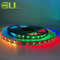 Bande lumineuse LED RGB 5050 WS2811 Pixel 12V 60 LED, colorée, intelligente et magique