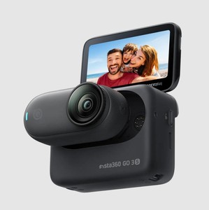 กล้องแอคชั่นกันน้ำรุ่นใหม่ sta360 GO 3S 128GB สีดำ 4k รองรับมาตรฐานกันน้ำ IPX8 พร้อมระบบกันสั่น FlowState พกพาสะดวกสำหรับกีฬา - Product Image 1