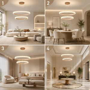 Lustre Artisanal Raffiné, Élégance Durable, Matériaux Premium, Lumière Chaleureuse, Respectueux des Yeux, <span class=keywords><strong>Suspension</strong></span> Réglable pour Hall d'Hôtel et Maison - Product Image 4