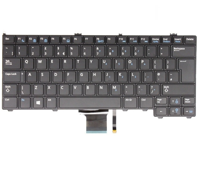 Laptop Keyboard for Dell LATITUDE E7240 E7420 E7440 Laptop Keyboard Backlit UK 04380Y 090ND8 NSK-LD0 Laptop Keyboard