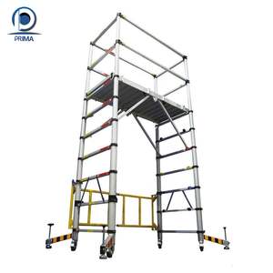 Prima Moderne Portable Triple Pliable En Aluminium Échelle Domestique Escaliers Rétractables pour Ménage Montée pour Appartements - Product Image 1