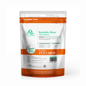 Pal's Delight 2.5 \ "Os en cuir de poulet à haute teneur en protéines 10CT Gâteries à la viande pour chiens Snack sain Nettoyer les dents Rawhide Chews Pet Food - Product Image 6