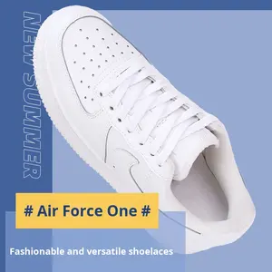 Tali Sepatu <span class=keywords><strong>Custom</strong></span> Cetak Baru 2025, Tali Sepatu Lapis Lilin Pipih untuk Sepatu Lari Sneakers Grosir Partai Besar Warna Campur - Product Image 3