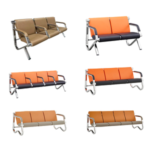 Sillones de Espera Modernos Más Populares, Silla de Espera para Oficina y Aeropuerto, Banco de Espera de Cuero de 3 Plazas para Oficina - Product Image 2