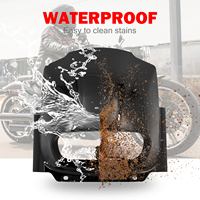 Masque de phare personnalisé pour moto Harley Softail Fat Bob FXFB FXFBS 2018-2023, en plastique ABS noir brillant