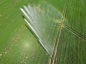 Aspersor de Chuva Grande Ajustável 360° com Alcance de 80M para Irrigação de Terras Agrícolas - Product Image 3