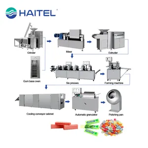 Haitel factory outlet fully automatic chewing gum production line chewing gum equipment