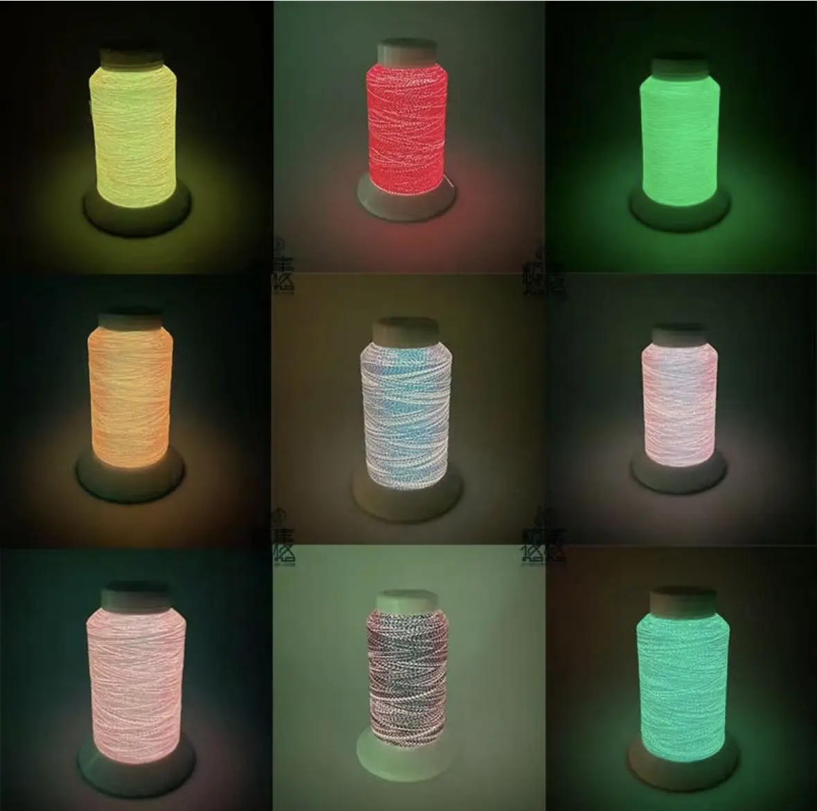 Spool Glow Fluorescent Sewing Yarn Luminous Embroidery Thread Glow In The Dark Embroidery Thread