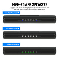 Système audio sans fil pour visioconférence : Barre de son avec microphone et haut-parleur, extension de son et vidéo