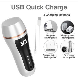 USB人工女の子プッシー膣セックスおもちゃ音声付き大人のおもちゃ男性用プッシーオナニーカップ - Product Image 4