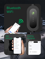 E-mingze 3.5KW 7KW 11KW 22KW Chargeur Rapide Intelligent Type 2 pour Véhicule Électrique, Compatible WIFI et Application, Personnalisable 8A-32A AC EVSE Type 2 pour Voiture Électrique UE