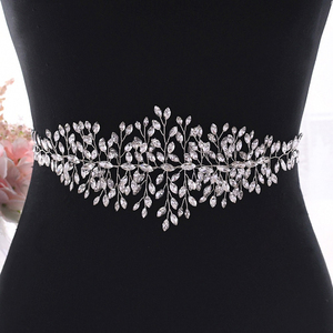 slim fit dress slacks Thin Bridal Belt,Wedding Belt,Crystal Rhinestone Belt,Gorgeous Beading –  AlineBridal main image 1