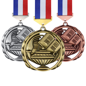 Medalla Copas <span class=keywords><strong>de</strong></span> correr personalizadas Trofeos Fiesta Powerlifting Grabado Dorado Grabable Pickleball Mesa en blanco Karate Fun Bronce - Product Image 3