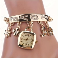 Montre-bracelet en alliage pour femme, cadran à aiguilles à quartz, écologique, grande taille, moderne, avec fermoir pliant, pour montre-bracelet