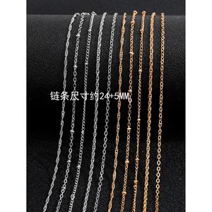 สร้อยคอเรียบง่ายสำหรับผู้หญิง โซ่โลหะผสมสังกะสี เครื่องประดับแฟชั่น ของขวัญ โอกาสพิเศษ แหล่งกำเนิดอี้หวู่ ASL 0003 - Product Image 2