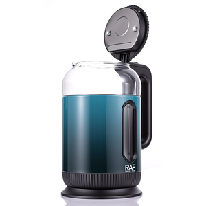 <span class=keywords><strong>Bouilloire</strong></span> <span class=keywords><strong>électrique</strong></span> en verre RAF 1500W, appareil de chauffage de l'eau durable, <span class=keywords><strong>action</strong></span> de chauffage rapide, capacité de stockage de 2L, base rotative pratique à 360° - Product Image 3