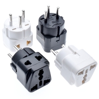 Adaptateur de voyage ISRAEL prise de courant 2 voies changement de prise de courant AU/ US/EU/UK vers israélien 3 broches adaptateur de prise de terre WT 10A 250V