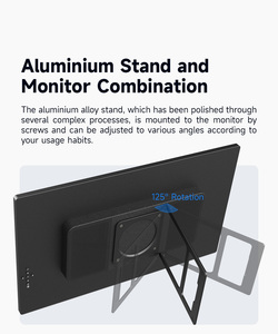 Moniteur portable sans fil 1080P 18,5 pouces avec connexion <span class=keywords><strong>WIFI</strong></span> 5 GHz autonome et projection sans fil - Product Image 3