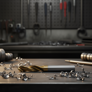 Foret hélicoïdal HSS-Co 3,97 mm, revêtement TiN, auto-centrant pour le perçage du métal - Product Image 3