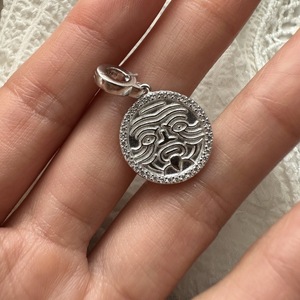 Pendentif en argent sterling S925, style tibétain Zakilum, simple, personnalité, style chinois, luxe, littéraire, nouveau, pendentifs fins, breloques - Product Image 3