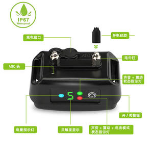 ปลอกคอควบคุมการเห่าของสุนัขอัจฉริยะ Q7 แบบชาร์จไฟได้พร้อมจอแสดงผลดิจิตอลโหมดสั่นสะเทือนด้วยไฟฟ้า - Product Image 5