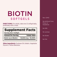 Gélules de biotine OEM/ODM pour soutenir la santé des cheveux, de la peau et des ongles, vitamines, nutriments, minéraux