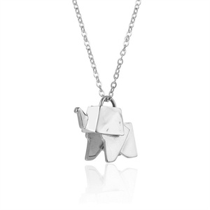 Collar con Colgante de Elefante de la Suerte en Forma de O, Chapado en Oro de 18K, de Alta Calidad, Venta al Por Mayor - Product Image 4