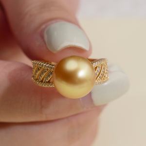 Messi Customization New Design 18K/14K/10K/9K Natural Freshwater <b>Pearl</b> Jewelry <b>Ring</b> - Product Image 4