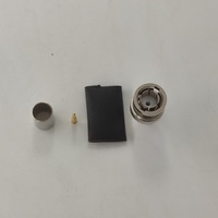 Câble coaxial RF étanche RG6 avec connecteur BNC mâle à sertir pour antenne de vidéosurveillance industrielle
