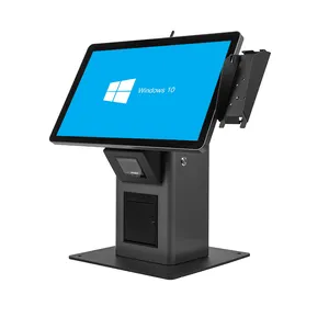 Newly 21.5 Inch Touch Screen Kiosk With Built In Thermal Printer And Scanner