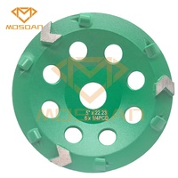 Roue de coupe PCD de diamant de flèches de 5 pouces pour le meulage du béton de bord
