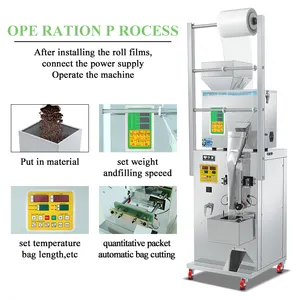 Многофункциональная упаковочная машина для фасовки порошков, вертикальная упаковочная машина для паприки, специй, кофе, чайных пакетиков, сахарных пакетиков