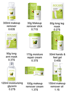 Kit de soins du visage hydratant mains et pieds blanchissant lotion pour le corps crème avocat ensemble de soins de la peau - Product Image 5