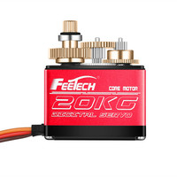 Hochgeschwindigkeits-Wasserdichtes 180-Grad-Digital-Standard-Servo mit 20 KG Drehmoment, Metallgetriebe für RC Flugzeug, 1/10 1/8 4WD RC Car, Crawler, Buggy