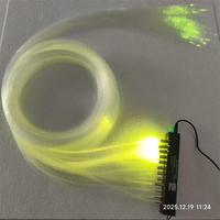 Moteur de lumière à fibres optiques LED RGBW à 12 trous, effet de météore filant, lumière à fibres optiques colorée, effet de météore filant, ciel étoilé pour voiture, maison, étoile