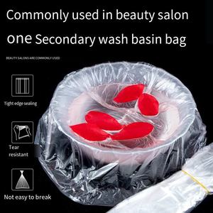 China Wholesale Disposable Strip PE Plastic Spa <b>Set</b> for Foot Massage Basin <b>Wash</b> Basin Plastic <b>Bag</b> Beauty Basin <b>Bag</b> - Product Image 6