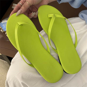 Sandalias de cuña de verano para mujer, con punta abierta, suela gruesa, tipo chancla, impermeables, para playa, estilo plataforma, novedad - Product Image 1