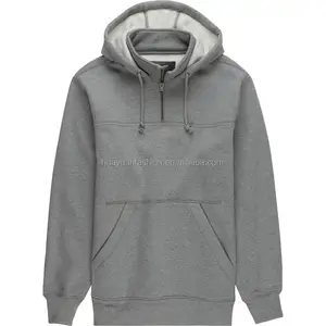 OEM Custom Promotional Men's Cotton Polyester French Terry Functional Kangaroo Hooded Sweatshirt