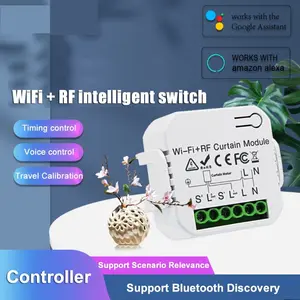 RF WiFi Blinds Roller Shutters Curtains Motor Switch Module Remote Control Smart Life Home Automatic Opening Window