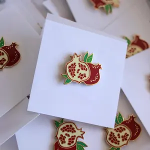 Fresh Pomegranate Keychain Juicy Fruits Design Keyring Accessory Custom Style