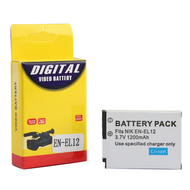 XNJTG ENEL12 for Nikon ENEL12 EN EL12 Replacement Camera Battery Coolpix A1000 A900 B600 AW P S W Series Lithium Ion OEM Factory